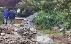 karnprayag में बारिश का सितम, बरसाती नाले की वजह से 3 मकान क्षतिग्रस्त