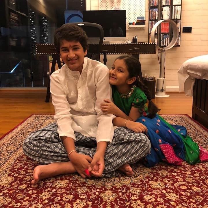 గౌతమ్ - సితార క్యూట్ ఫోటోలు -Image Credit: Namratha Shirodkar/Instagram