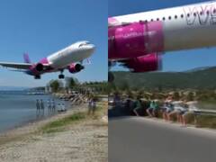 Plane Landing Video: प्लेन लैंडिंग की ये वीडियो आपके उड़ा देगी होश, पलक झपकते ही सर के ऊपर से गुजर गया विमान