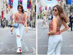 ਲੰਡਨ ਦੀਆਂ ਸੜਕਾਂ 'ਤੇ ਸ਼ਾਨਦਾਰ ਲੁੱਕ 'ਚ ਨਜ਼ਰ ਆਈ ਆਮਨਾ ਸ਼ਰੀਫ , ਫੈਨਜ਼ ਨੂੰ ਪਸੰਦ ਆਇਆ ਅਦਾਕਾਰਾ ਦਾ ਇਹ ਕੂਲ ਅੰਦਾਜ਼