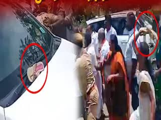 PTR Car Attacked Video : அமைச்சர் பி.டி.ஆர் பழனிவேல் தியாகராஜனின் கார் மீது பாஜகவினர் காலணி வீச்சு..(வீடியோ)