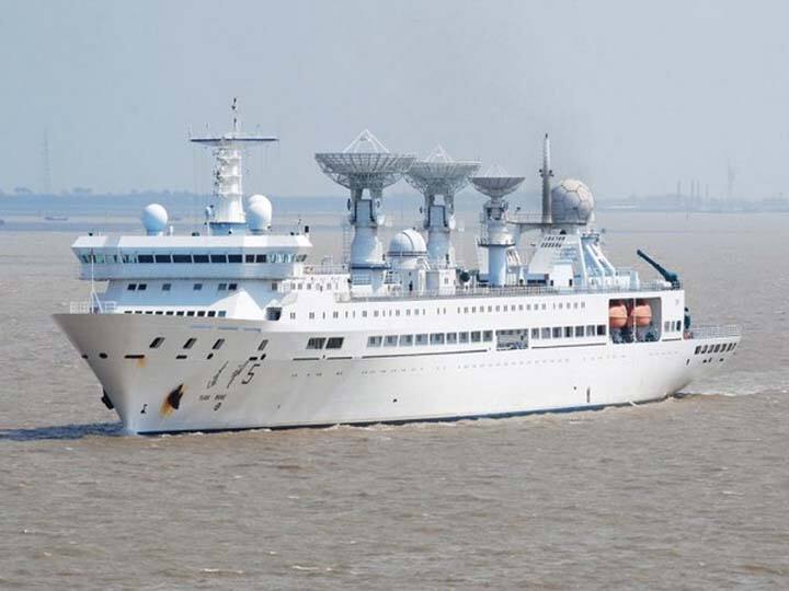 Shri Lanka allows spy chinese ship to dock at its port एक हफ्ते तक भारत की जासूसी करने के लिये चीन ने श्रीलंका में भेजा जहाज़