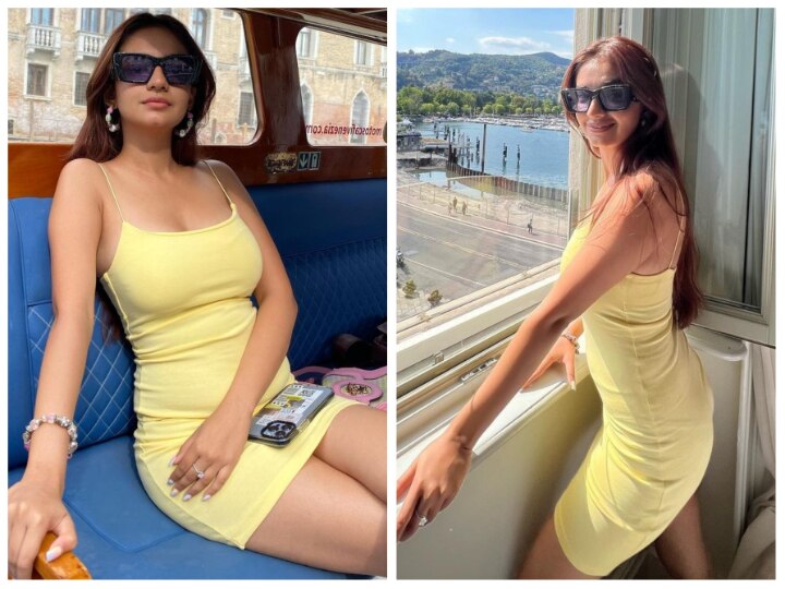 Anushka Sen is a desi beauty in this yellow chikankari kurti