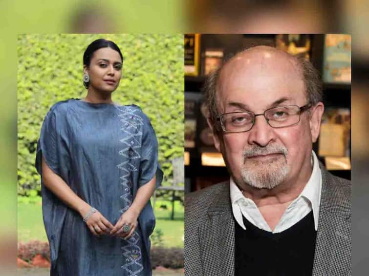 Swara Bhasker react on tweeter after attacked on Salman Rushdie Salman Rushdie, Swara Bhasker : 'लज्जास्पद' आणि 'निंदनीय', सलमान रश्दींवर झालेल्या हल्ल्यावर स्वरा भास्करने व्यक्त केला संताप!