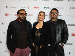 Taapsee Pannu Strikes A Pose With Makers Of 'Dobaaraa' At Melbourne Film Festival, See PICS