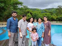 PHOTO : ना केक, ना मेणबत्ती! कुटुंबासोबत निसर्गाच्या सानिध्यात रमत प्राजक्ता माळीने साजरा केला वाढदिवस!