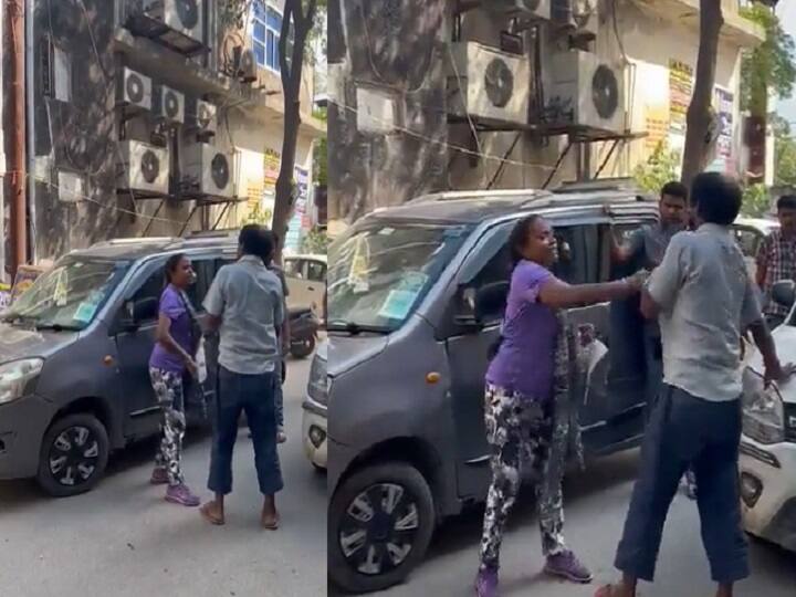 noida viral video of women slapping a-e-rickshaw driver noida police ANN Viral Video: नोएडा की थप्पड़बाज महिला पहुंची सलाखों के पीछे, ई रिक्शा ड्राइवर की बेहरमी से की थी पिटाई