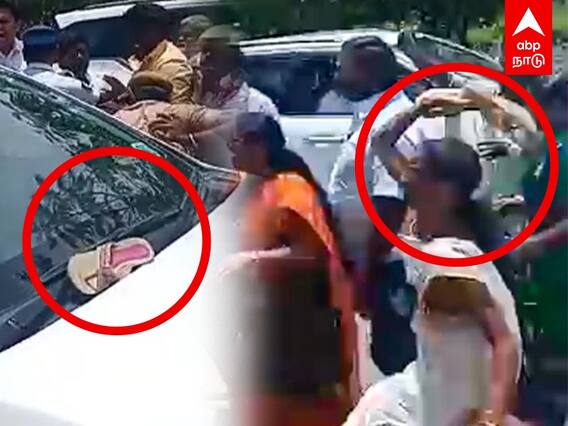 PTR Car Attack : ’’கார் ஏற்றி கொல்லப்பார்த்தார்’’ - PTR மீது BJP நிர்வாகிகள் புகார்