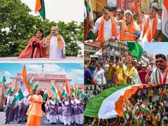 Har Ghar Tiranga: 'आम ही नहीं खास ने भी दिखाया देश प्रेम', योगी से लेकर धामी तक तिरंगे के साथ आए नजर