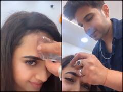 Tejasswi Prakash And Karan Kundra: शूटिंग के दौरान तेजस्वी प्रकाश को सिर पर लगी चोट, करण कुंद्रा ने कुछ इस तरह लगाया बर्फ