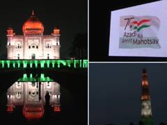 Independence Day 2022: स्वतंत्रता दिवस की पूर्व संध्या पर तिरंगा लाइटिंग से जगमग हो उठे राष्ट्रीय स्मारक, देखें तस्वीरें