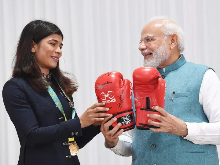 Nikhat Zareen ਨੇ ਪ੍ਰਧਾਨ ਮੰਤਰੀ ਮੋਦੀ ਦੀ ਭੇਟ ਕੀਤੇ ਬਾਕਸਿੰਗ ਗਲਾਵਜ਼, ਫੋਟੋ ਟਵੀਟ ਕਰ ਕੇ ਖਾਸ ਅੰਦਾਜ਼ 'ਚ ਕਿਹਾ ਸ਼ੁਕਰੀਆ