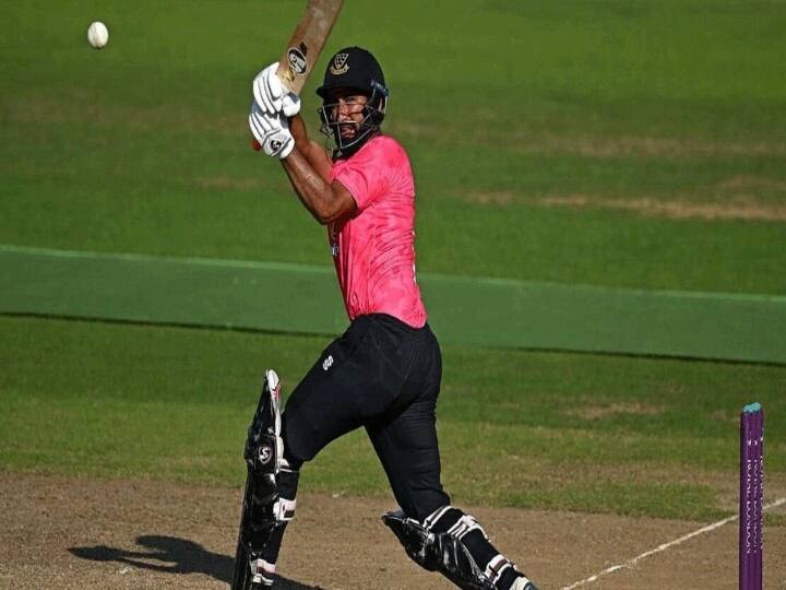 Cheteshwar Pujara slams 174 runs against surrey royal london one day cup Pujara 174 : என்னா அடி..! ருத்ரதாண்டவம் ஆடிய புஜாரா..! ஒருநாள் போட்டியில் 174 ரன்களை விளாசி மிரட்டல்..!