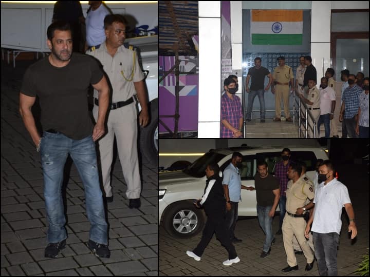 Salman Khan Spotted: सलमान खान (Salman Khan) एयरपोर्ट पर स्पॉट हुए. इस दौरान वहां लगे तिरंगे पर भाईजान ने अपना रिएक्शन दिया. उनको साथ एक्ट्रेस पूजा हेगड़े भी नज़र आईं.