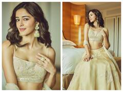Ananya Pandey Pics: लहंगा पहने बला की खूबसूरत लगीं अनन्या पांडे, ट्रेडिशनल लुक देख कहीं आप भी न हार बैठें दिल