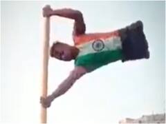 Viral: दिव्यांग शख्स ने खुद को तिरंगा बनाकर फहराया, यकीन ना हो तो वीडियो देखें