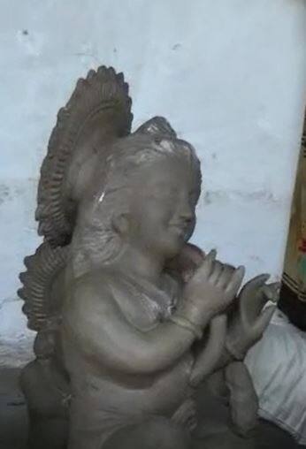 भंडारा जिल्ह्यातील मूर्ती व्यवसायिकांचे पावसामुळे नुकसान