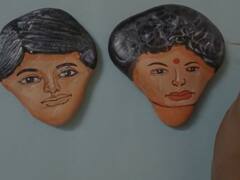 Independence Day 2022 :   अमृतमहोत्सवी स्वातंत्र्य दिनाचं निमित्त, कणकवली गावातील नदीच्या दगडापासून साकारले स्टोन आर्ट