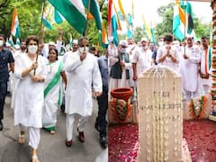 Independence Day: कांग्रेस की 'आजादी गौरव यात्रा' में शामिल हुईं प्रियंका गांधी, शहीदों को कुछ यूं किया याद