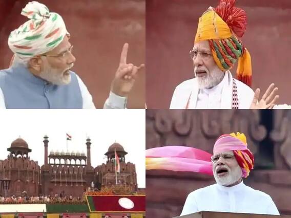 फोटो: इस साल के स्वतंत्रता दिवस पर प्रधानमंत्री मोदी का खास फेटा, 9 साल में मोदी का लुक