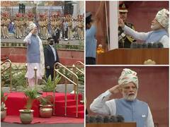 PHOTO : बलसागर सागर भारत होवो... लाल किल्ल्यावर डौलानं फडकला राष्ट्रध्वज, सोहळ्याला दिग्गजांची उपस्थिती