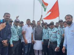 PHOTO : संभाजीराजेंनी रायगडवर साजरा केला स्वातंत्र्याचा अमृतमहोत्सव!