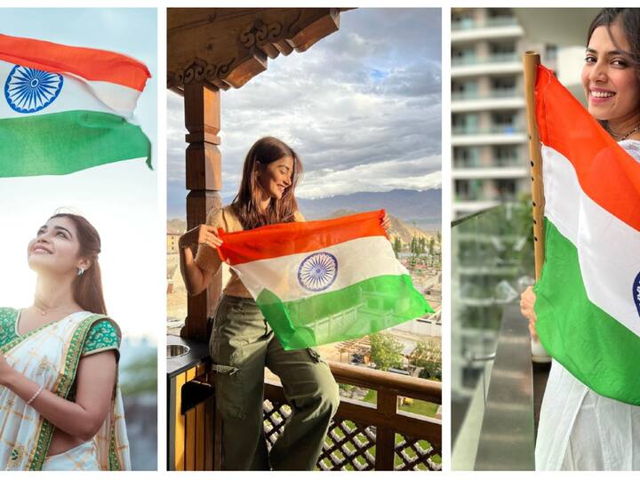 Celebs Independence Day Pics: சுதந்திர தின கொண்டாட்டத்தில் தேசியக் கொடியுடன் திரைப் பிரபலங்கள்..!