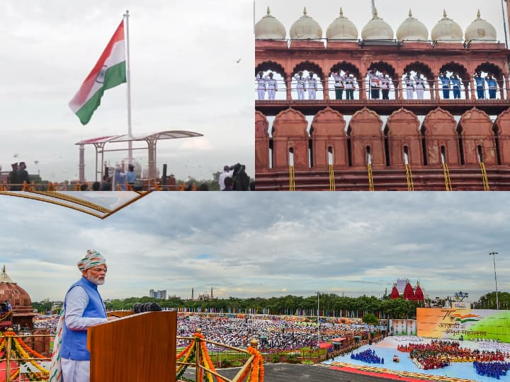 On the occasion of the 76th Independence Day celebrations, several ministers and people gathered at the Red Fort for the Prime Minister's address.