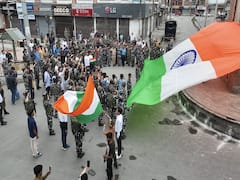 Independence Day 2022: 750-Sq Ft Indian Flag Displayed At Lal Chowk In J&K's Srinagar. Check Pics