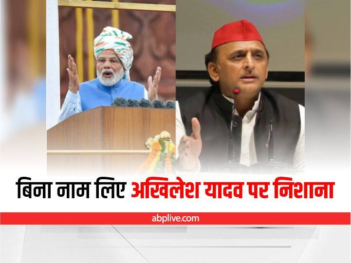 Independence Day: लाल किले पर PM मोदी ने बिना नाम लिए अखिलेश यादव पर साधा निशाना, कहा- परिवारवाद की वजह से... Independence Day 2022 PM Modi targeted Akhilesh Yadav for familialism without taking name Independence Day: लाल किले पर PM मोदी ने बिना नाम लिए अखिलेश यादव पर साधा निशाना, कहा- परिवारवाद की वजह से...