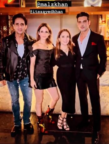 Sussanne Khan With Beau Arslan Goni: बॉयफ्रेंड अर्सलान गोनी और भाई जायद के साथ पार्टी करती दिखीं सुजैन खान, सामने आईं तस्वीरें