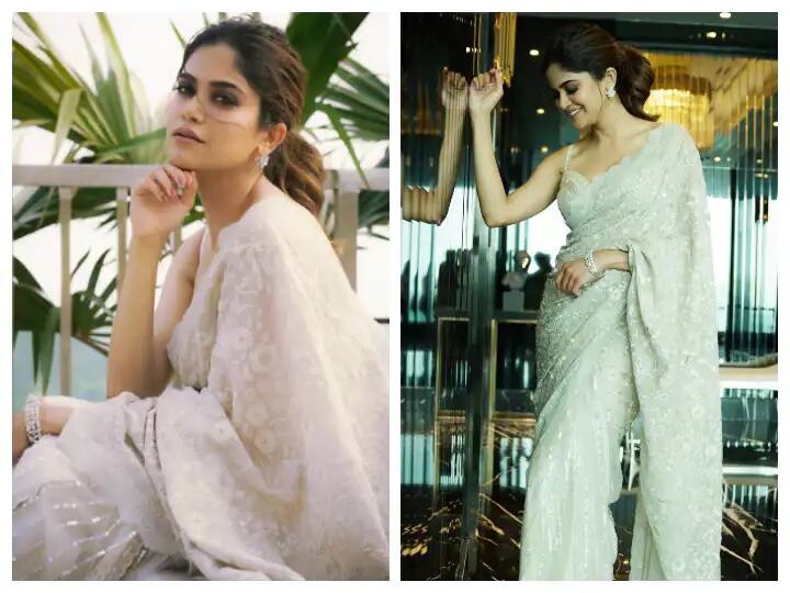 Aditi Pohankar Saree Look: સુપરહિટ વેબ સિરીઝ 'આશ્રમ'ની પમ્મી પહેલવાન એટલે કે અદિતિ પોહનકરે સાડીમાં ખૂબ જ સુંદર ફોટા શેર કર્યા છે.