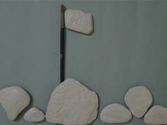 Independence Day 2022 :   अमृतमहोत्सवी स्वातंत्र्य दिनाचं निमित्त, कणकवली गावातील नदीच्या दगडापासून साकारले स्टोन आर्ट