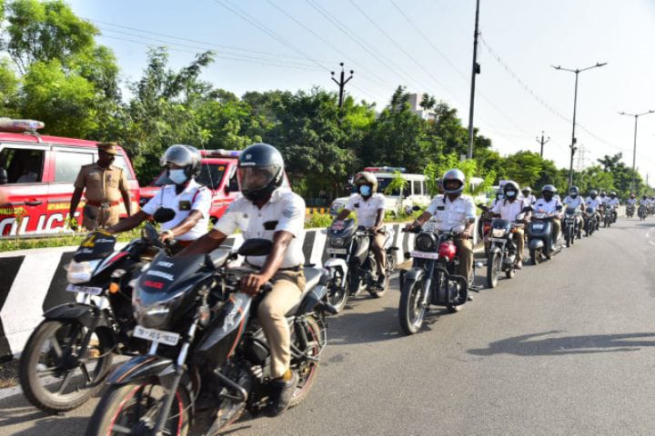 திருச்சியில் போதை பொருட்களுக்கு எதிராக போலீசார் விழிப்புணர்வு பேரணி