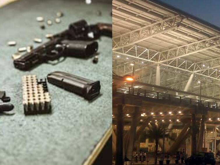 Live ammunition found in handbag of child passenger at Chennai airport Singapore after preliminary inquiry TNN 5 வயது பெண் குழந்தை கைப்பையில்  துப்பாக்கி குண்டு... பரபரப்பான சென்னை விமான நிலையம்..!