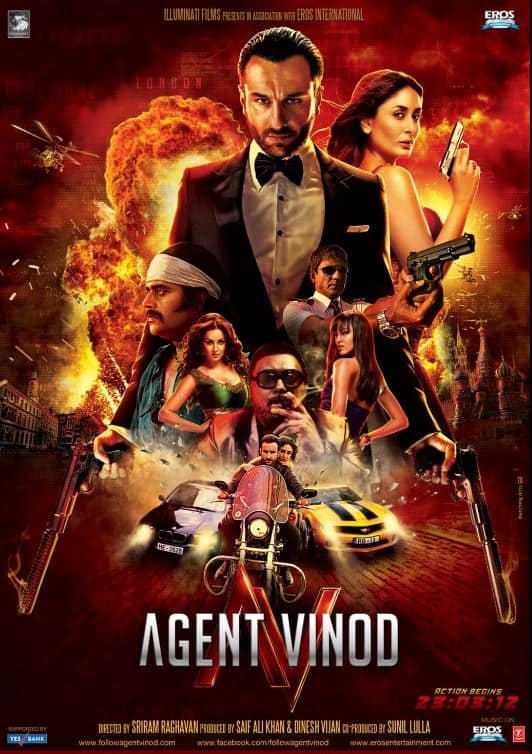 While Agent Vinod is not a well-known film of Saif, his performance of a '007 styles spy is a must watch