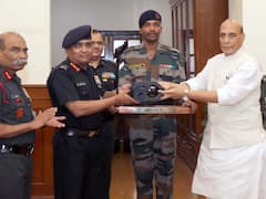 Rajnath Singh Hands Over AK-203 Assault Rifles, F-INSAS, Other Indigenous Arms & Ammo To Indian Army