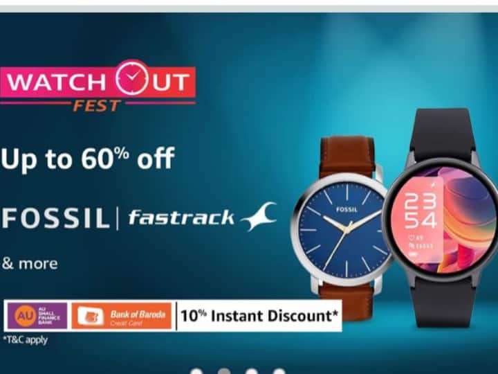 Amazon Sale On Smart Watch Fossil Best Selling Fastrack Watch Best Fossil Watch 60 Percent Discount Amazon पर चल रहा है वॉच फेस्ट, खरीदें सबसे ज्यादा बिकने वाली Fossil की स्मार्ट वॉच 60% तक के डिस्काउंट पर