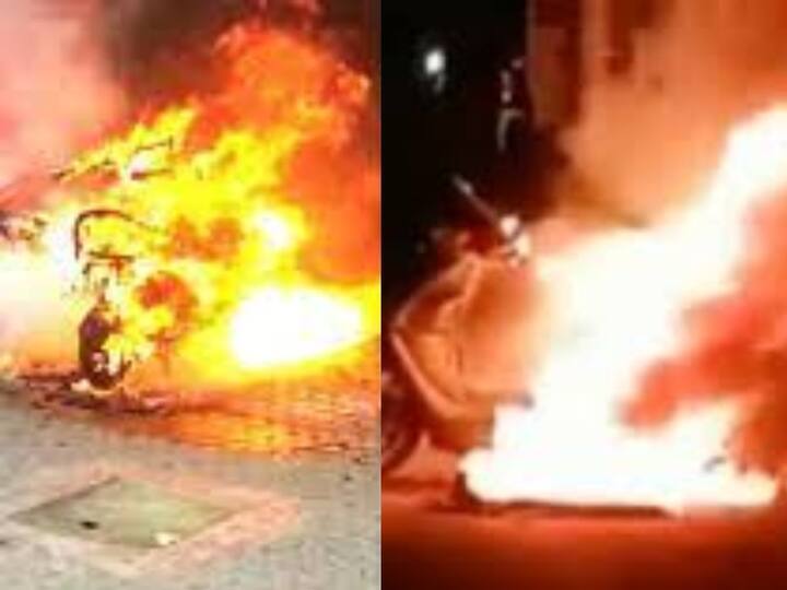Hyderabad: Two E-Bikes Catch Fire As Batteries Explode Hyderabad: Two E-Bikes Catch Fire As Batteries Explode