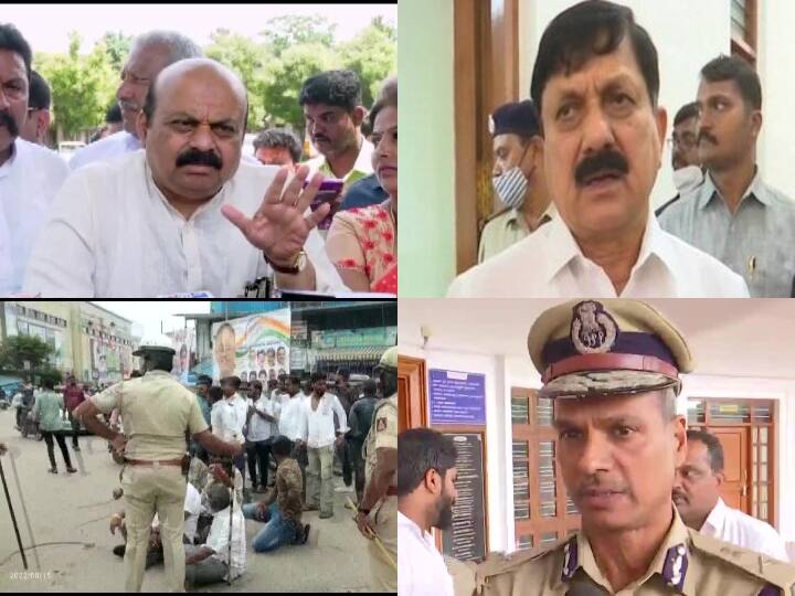 karnataka Shivamogga Clash over Veer Savarkar Tipu Sultan Poster Karnataka Home Minister Meeting CM Instructed Investigation Shivamogga Clash: शिवमोगा में गुरुवार तक रहेगा कर्फ्यू, गृहमंत्री ने की बैठक, CM बोम्मई ने कहा- सख्ती से हो जांच