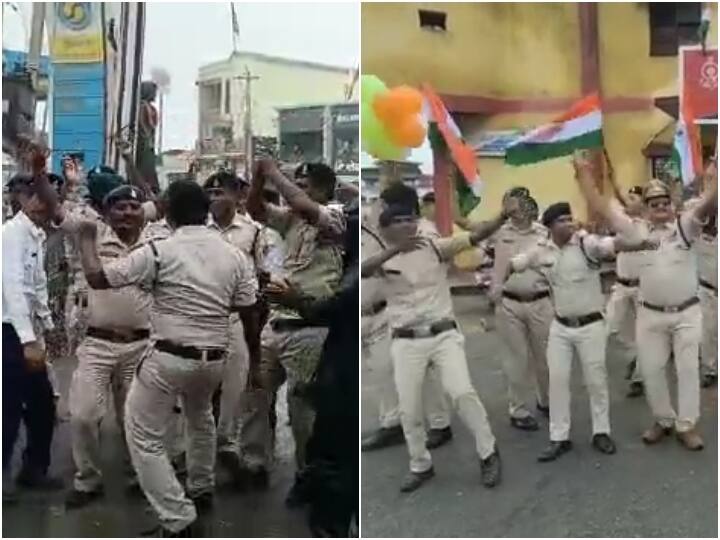 Chhattisgarh policemen dance on patriotic songs on Independence Day beautiful pictures from Janjgir and Jashpur ann Chhattisgarh News: स्वंत्रता दिवस के दिन देशभक्ति गीतों पर थिरके पुलिसकर्मी, जांजगीर और जशपुर से आई खूबसूरत तस्वीर
