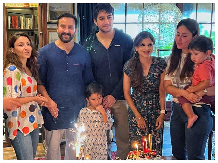 Saif Ali Khan turned 52 on August 16. Here are glimpses of his birthday celebrations with his family.