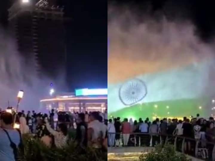 Independence Day Indian Tricolor Projected On To Tashkent City Park Fountains Huge Crowd In Uzbekistan