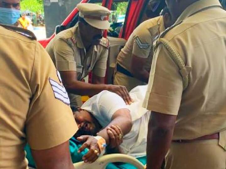 The Dharmapuri police forcefully took K. P. Ramalingam, who was in pain, to the Salem Central Jail TNN வலியால் துடித்த கே.பி.ராமலிங்கம்? - வலுக்கட்டாயமாக  சிறைக்கு அழைத்துச் சென்ற போலீசார்- சேலத்தில் பரபரப்பு