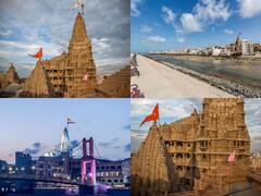 Dwarkadhish Temple:  भगवान कृष्ण के परपोते द्वारा बनाया गया वो मंदिर जहां पर है 'स्वर्ग द्वार', देखें सुंदर तस्वीरें