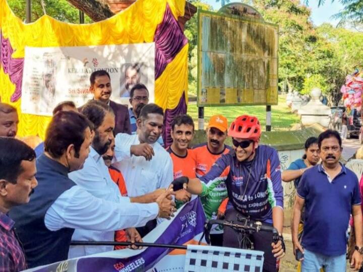 Kerala IT professional cycles to London, hopes to reach in 450 days ஒரே சைக்கிள்.. 35 நாடுகள்!  கேரளா டூ லண்டனுக்கு சைக்கிள் பயணம் செய்யும் இளைஞர்!