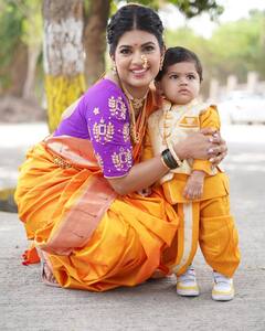 अभिनेत्री धनश्री काडगावकरच्या गोंडस बाळचं बाळकृष्ण् रूप; पाहा फोटो!