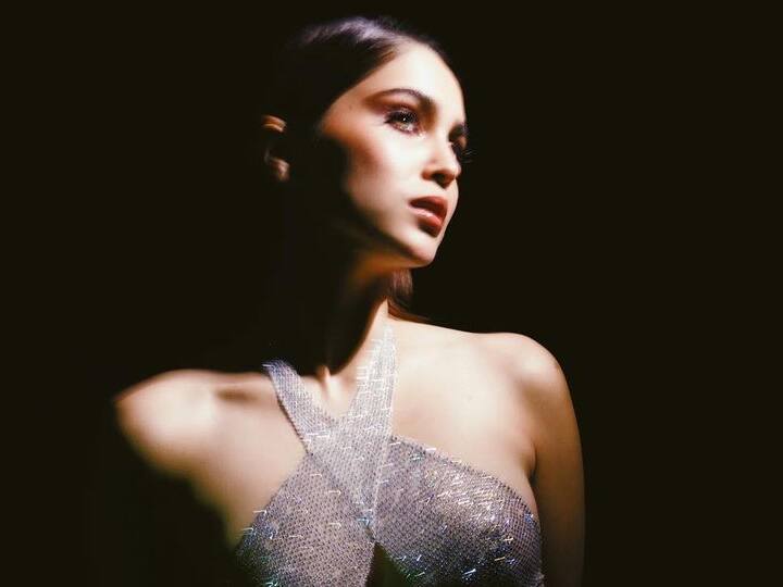 या फोटोंमध्ये शर्वरी वाघ चंदेरी चकचकीत ड्रेसमध्ये अतिशय सुंदर दिसत आहे. (फोटो सौजन्य :sharvari/इंस्टाग्राम)