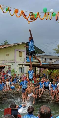 Dahi Handi : अलिबागमधील 'विहीरी'तील दहीहंडी पाहिलीत?