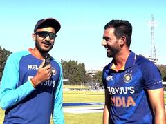 मैच के बाद दीपक चाहर और अक्षर पटेल की मसखरी, युजवेंद्र चहल को लेकर कही ये बात